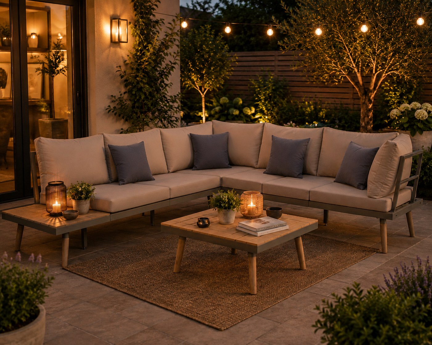 Salon de Jardin Bois d'Acacia LAURA