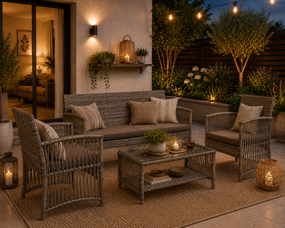Salon de Jardin Résine Tressée Signature BELGODÈRE