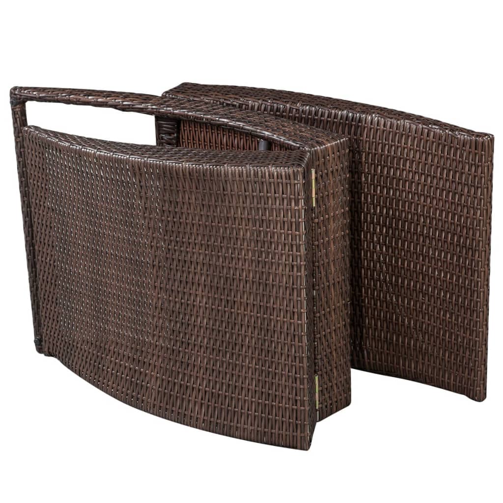 Chaise Longue Résine Tressée Pliable COON