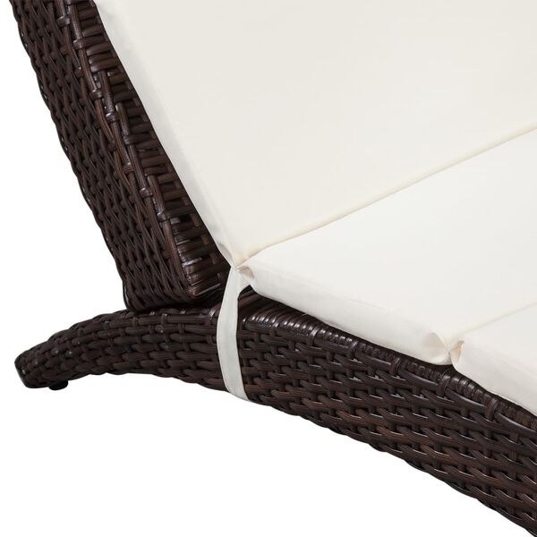 Chaise Longue Résine Tressée Pliable COON