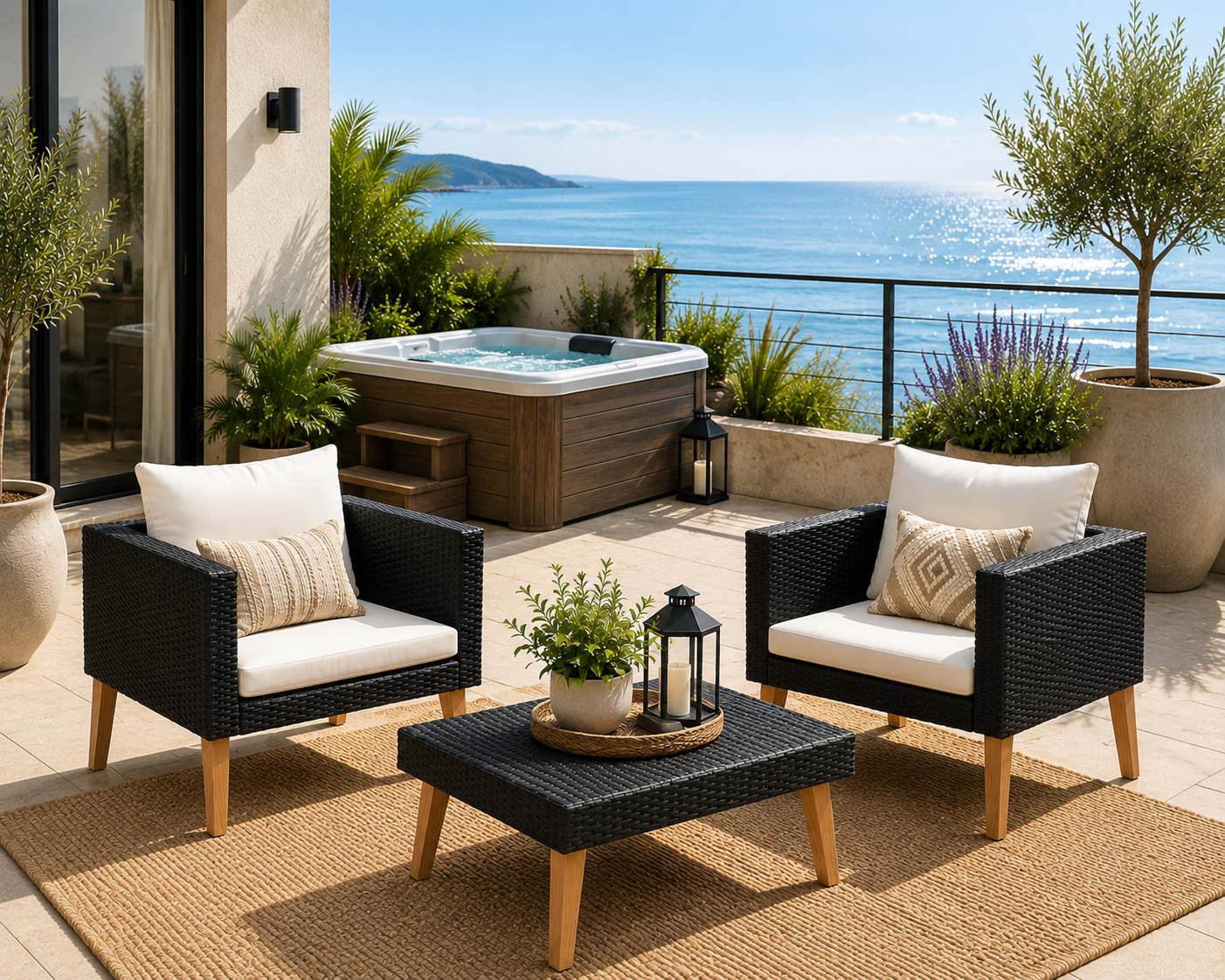 Salon de Jardin Résine Tressée Signature ST FLORENT